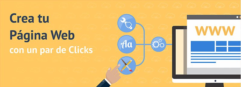Crea tu Sitio Web Fácil con un par de Clicks!